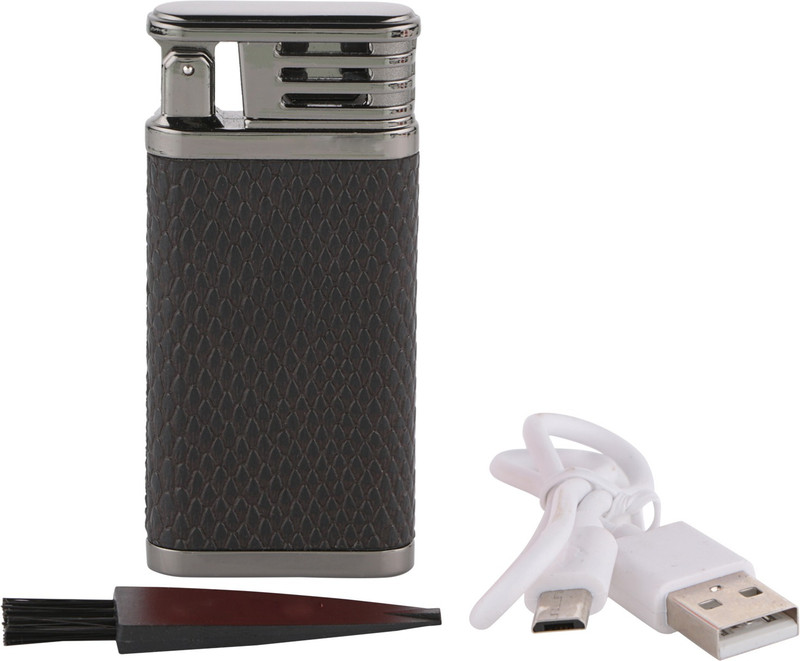DOCOSS Rechargeable Metal Automatic Shaker Lighter Flameless Windproof