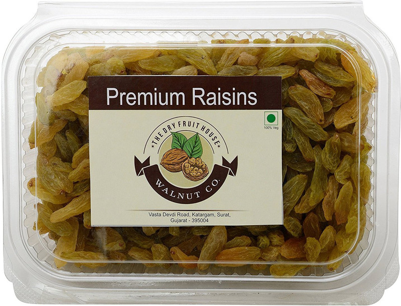 WALNUTCO. (kishmish)premium raisins green big size Raisins(250 g)