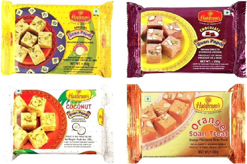 Haldiram's Soan Papdi (Pack of 4) Box(4 x 0.25 kg)