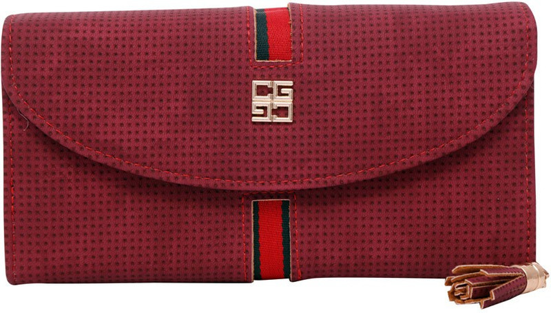 bee fashionable Casual Maroon  Clutch