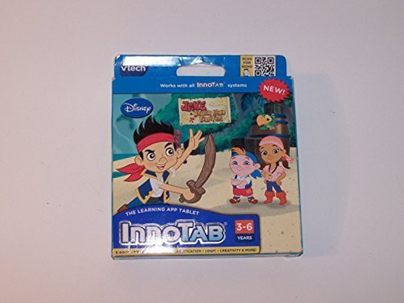 edu-toys Vtech, Disney, Jake And The Neverland Pirates, Innotab, Ages 3-6(Multicolor)