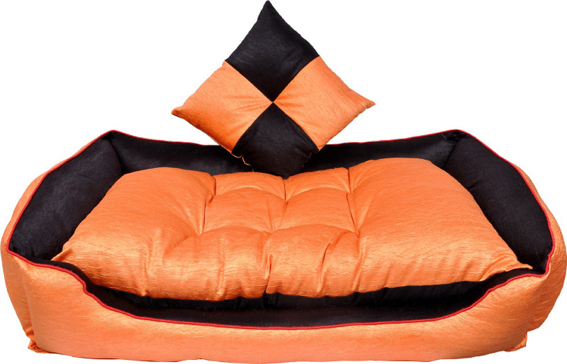 slatters be royal store SBRS001_XL XL Pet Bed(Orange, Black)