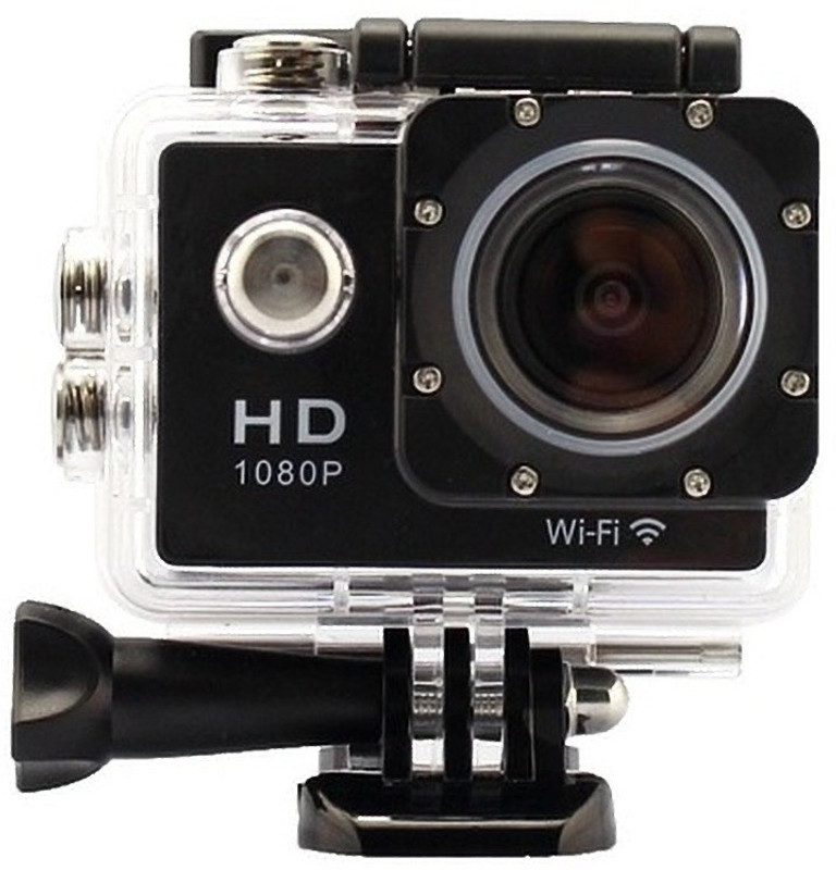 GREYFIRE SJ4000 WiFi Version SJ4000 1080P Full HD Extreme Sport DV Action Camera Diving 30M Waterproof with Medium Storage Case Bag Sports and Action Camera(Black, 12 MP)