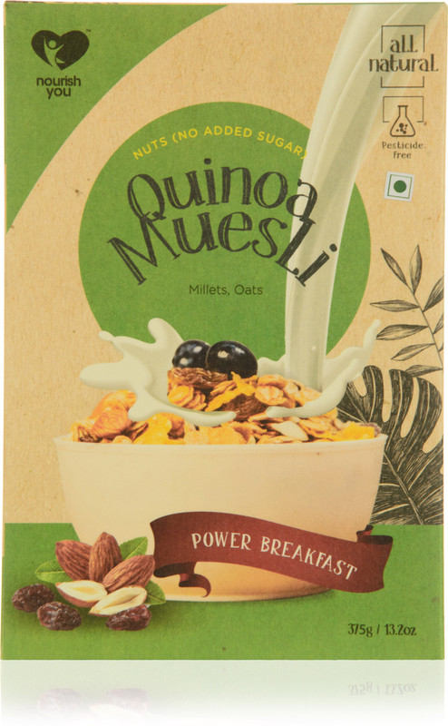Nourish You Quinoa Muesli - No added Sugar(375 g, Box)