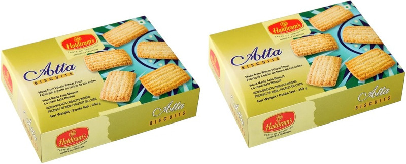 Haldiram's Atta Biscuits (Pack of 2)(500 g, Pack of 2)