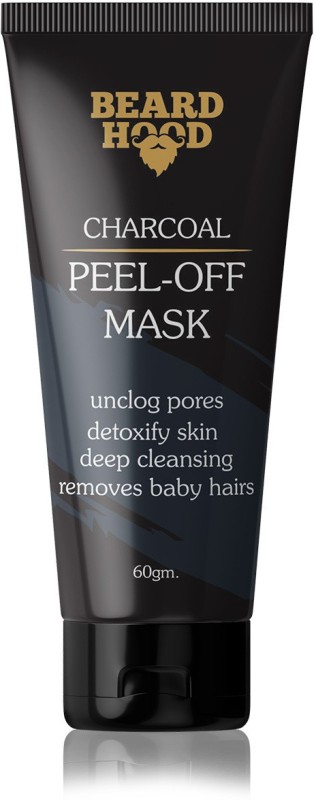 BEARDHOOD Charcoal Peel Off Mask | Skin DeTox, Deep Cleansing & Instant Glow 60g(60 g)