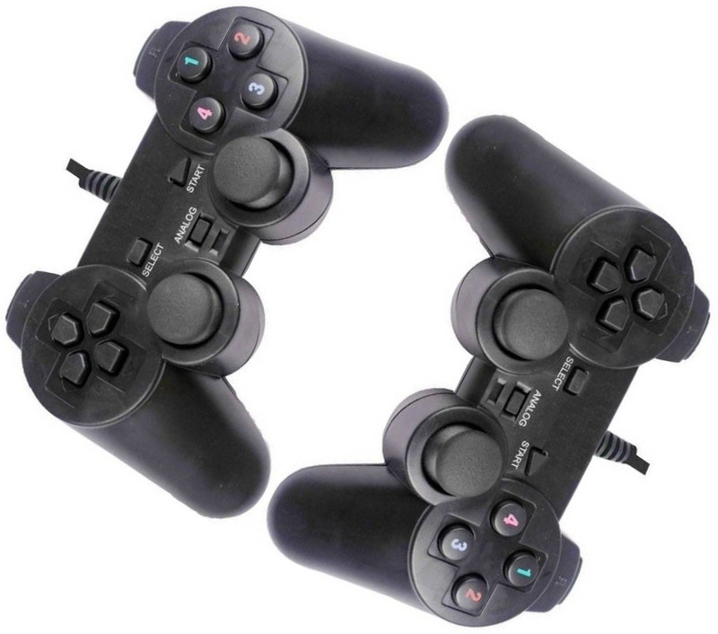 Gadget Deals Pack of Two USB Gaming Controller Joystick 2-Way Vibration Gamepad(Black, For PC, Mac OS) Gadget Deals Pack of Two USB Gaming Controller Joystick 2-Way Vibration Gamepad(Black, For PC, Mac OS)