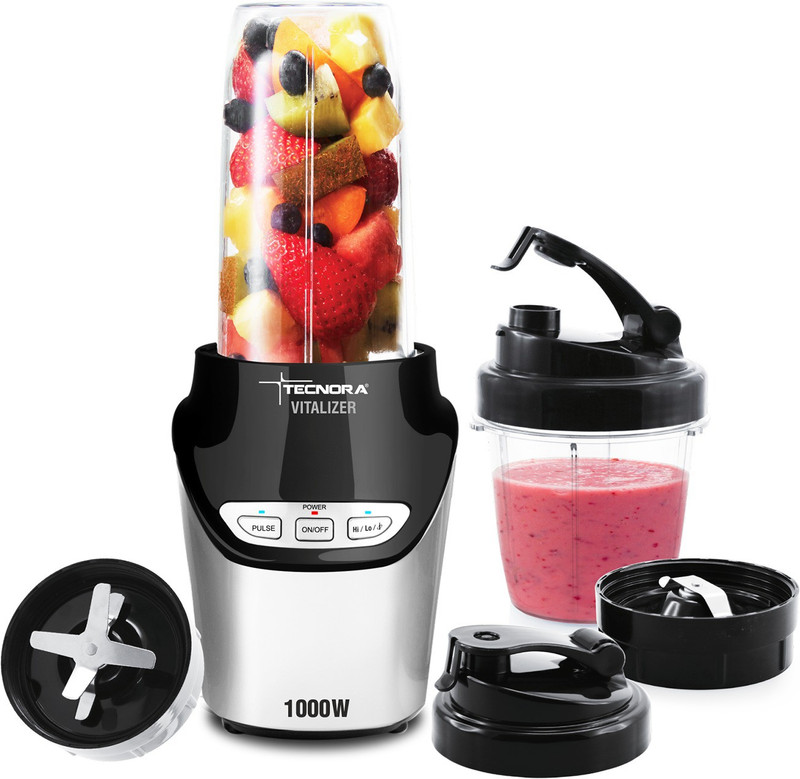 Tecnora Comprehensive Except Physical Damage Vitalizer TCM 401 Nutri blend Nutrient Extractor Power Blender – 1000Watts 1000 W Juicer Mixer Grinder(Black, 2 Jars) Tecnora Comprehensive Except Physical Damage Vitalizer TCM 401 Nutri blend Nutrient Extractor Power Blender – 1000Watts 1000 W Juicer Mixer Grinder(Black, 2 Jars)