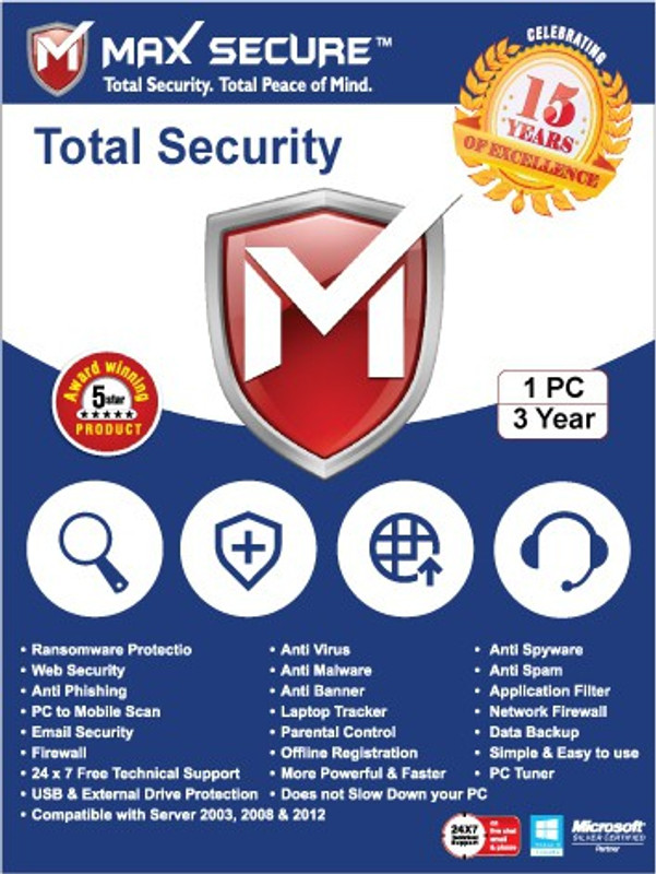 Max Secure Total Security 1 User 3 Years(Voucher)