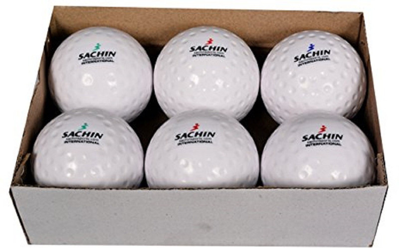sachin Hockey Ball pack of 6 Hockey Ball(Pack of 6, White)