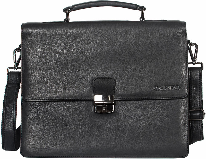 Calfnero 2154-Black Medium Briefcase - For Men(Black)