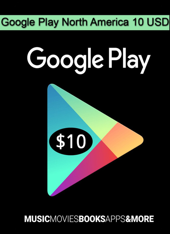 Google Play North America 10 USD for PC