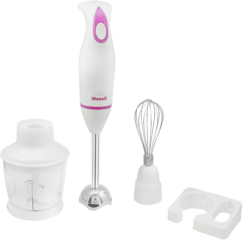 Manali 250-Watts Hand Blender MHB-18 250 W Hand Blender(White and Pink) Manali 250-Watts Hand Blender MHB-18 250 W Hand Blender(White and Pink)