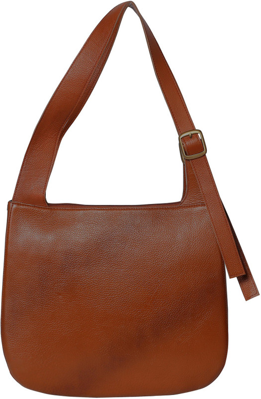 abeeza No Looking Back Genuine Leather Handbag for Women ABH12T [Claire] Tan Shoulder Bag