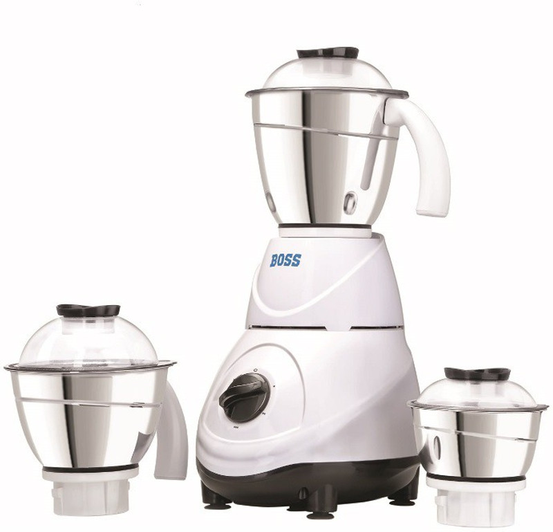Boss Mixture grinder Leo 600 W Mixer Grinder(White, 3 Jars) Boss Mixture grinder Leo 600 W Mixer Grinder(White, 3 Jars)