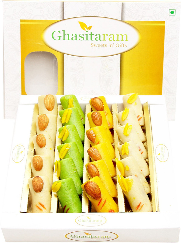 Ghasitaram Gifts Assorted Sugarfree Rolls Box(400 g)