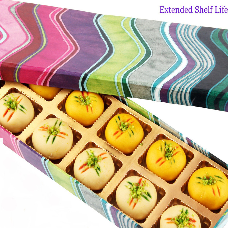 Ghasitaram Gifts Pink Printed Sugarfree Peda box Box(200 g)