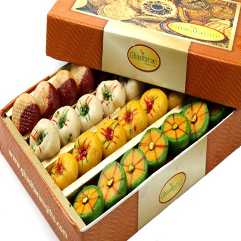 Ghasitaram Gifts Assorted Sugarfree Mithai Box(800 g)