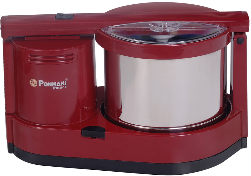 Ponmani Prince 2 stone Wet Grinder(Red)