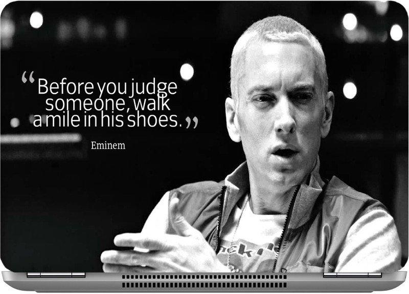 imbue Eminem Quotes 1 Digital quality vinyl Laptop Decal 15.6