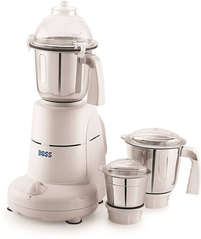 Boss B231WHT Excel 750 W Mixer Grinder(White, 3 Jars) Boss B231WHT Excel 750 W Mixer Grinder(White, 3 Jars)