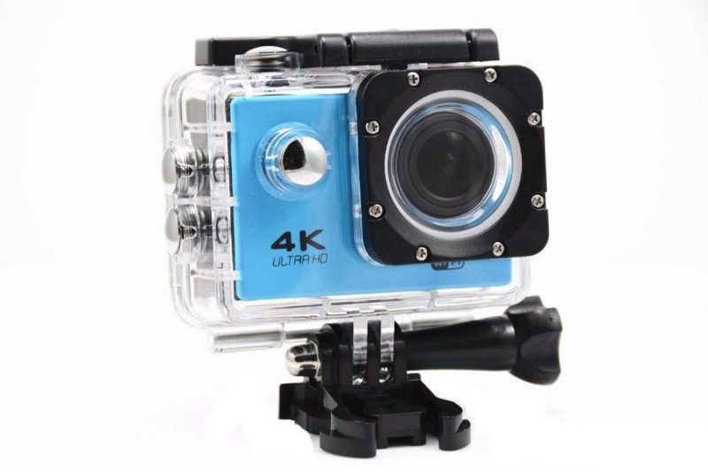 Systene Powershot Ultra HD 4K WIFI Waterproof 2 inch LCD Display 12 Wide Angle Lens Full Sports AC56 1080P (Sky Blue) Sports and Action Camera(Blue, 16 MP)