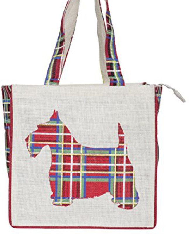 Bohemians' bag Women's Fashion jute bag - Scooby Waterproof Multipurpose Bag(Red, White, 12 inch)