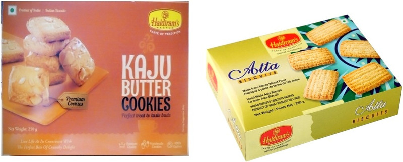 Haldiram's Kaju Butter and Atta Biscuites (Combo Pack)(500 g, Pack of 2)