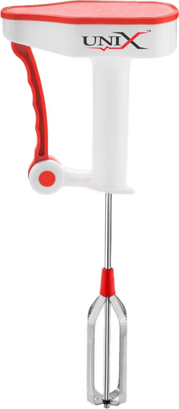 unix Hand Operated 0 W Hand Blender(Red, White)