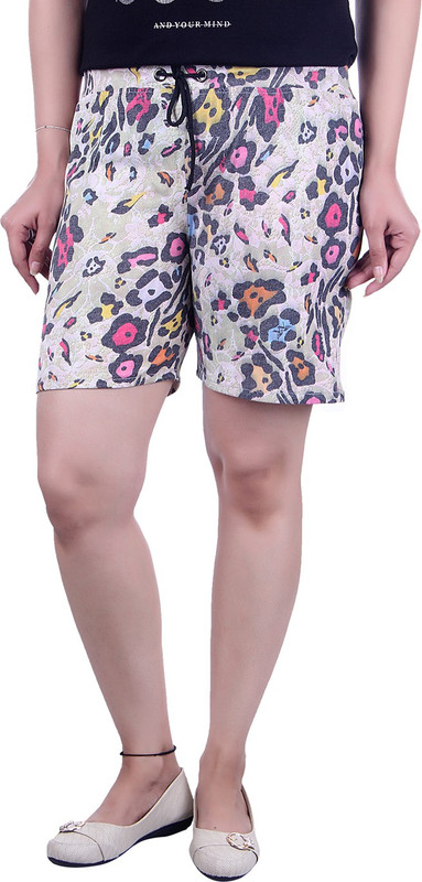kaily Floral Print Women Multicolor Night Shorts