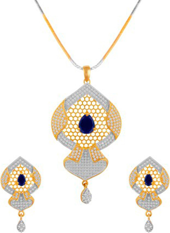 Alysa Brass, Copper Jewel Set(Gold, Silver, Blue)