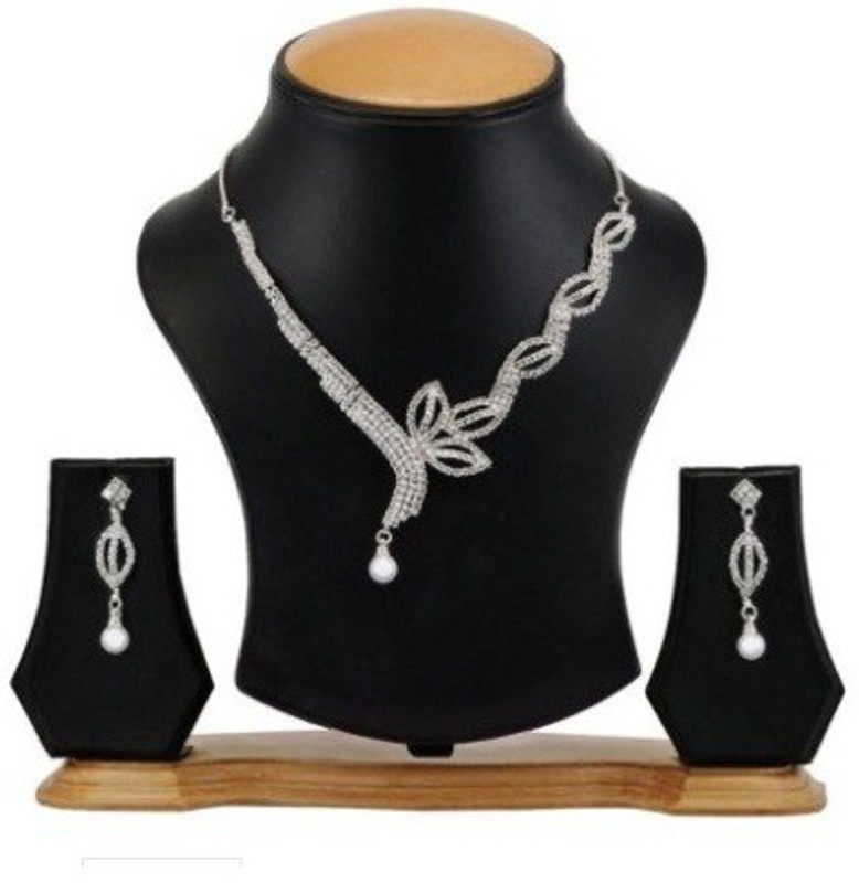 Avani Industries Alloy Jewel Set(Silver)
