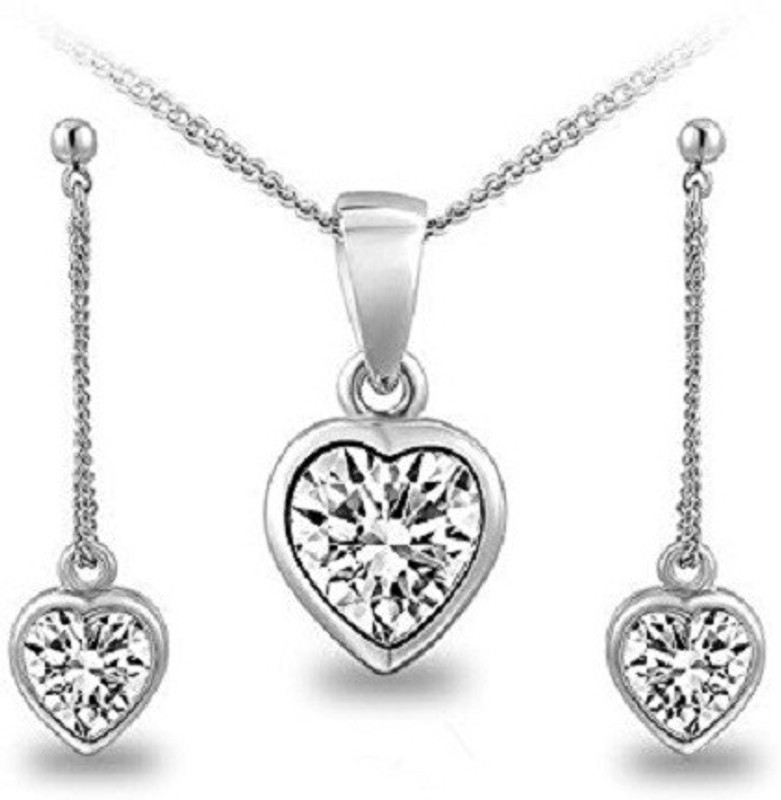 Girlz! Alloy, Metal, Crystal Jewel Set(Silver, White)