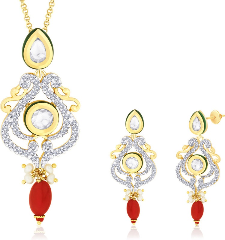 Peora Alloy Jewel Set(Gold)