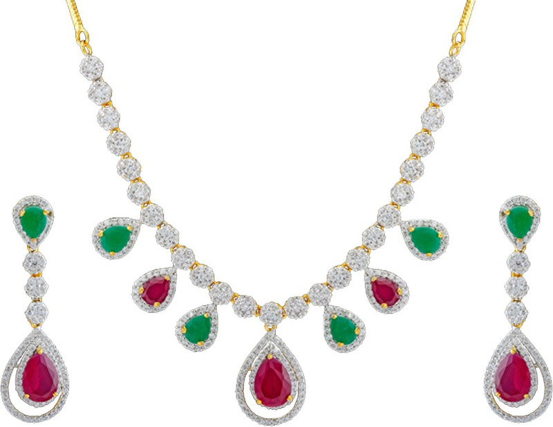 Prisha Alloy Jewel Set(Multicolor)