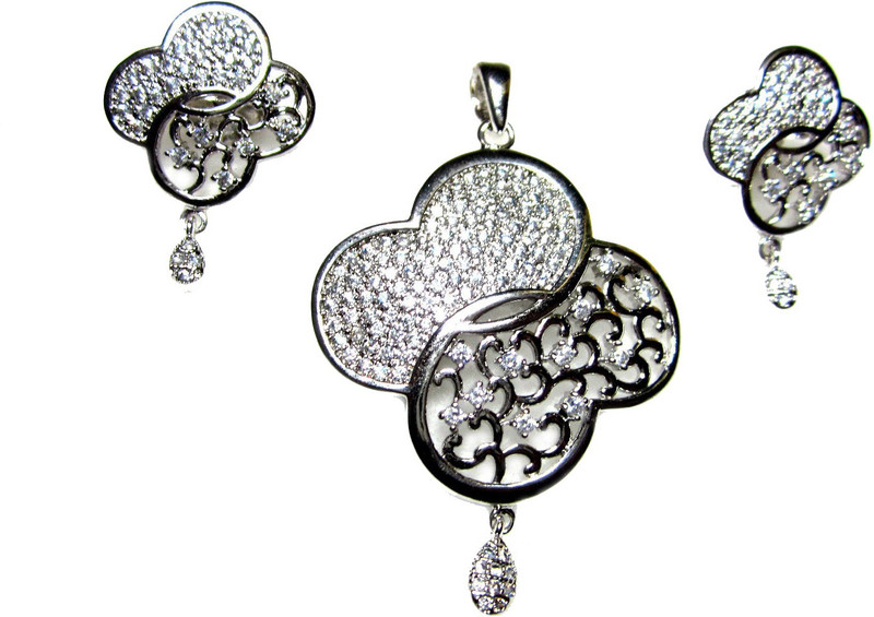 Poddar Jewels Alloy Jewel Set(Silver)