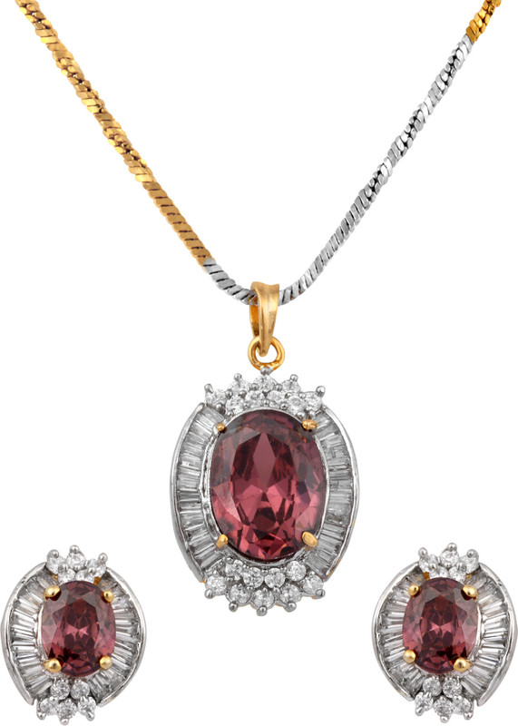 Alysa Copper, Brass Jewel Set(Brown)