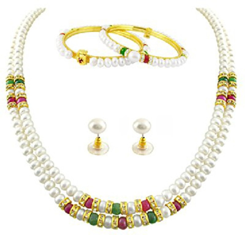 Prisha Mother of Pearl Jewel Set(Multicolor)