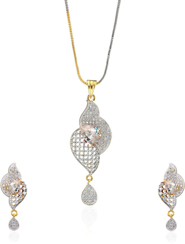 Alysa Brass, Alloy, Silver Jewel Set(Silver, White)