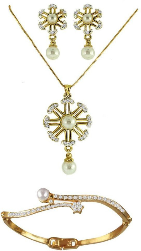 DG Jewels Alloy Jewel Set(White)