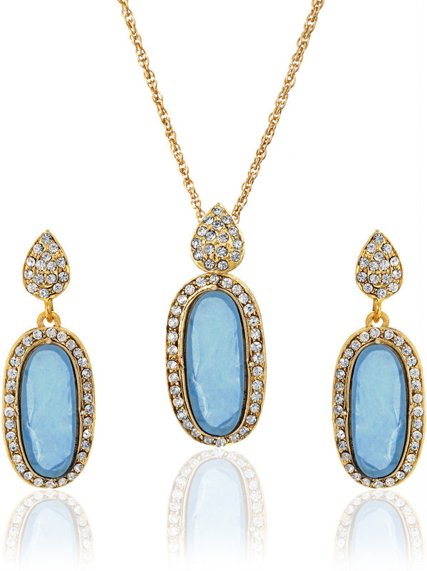 Fashion Fusion Alloy Jewel Set(Blue)