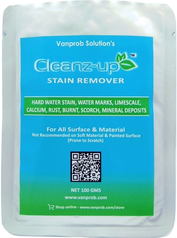 Cleanz-up Hard Water Marks Limescale Stain Remover -100 gms (1 - Pack) Stain Remover RS.1500 (55.00% Off) - Flipkart