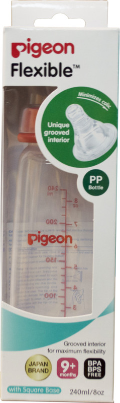 Pigeon PERISTALTIC NURSING BOTTLE KPP NIPPLE L - 240 ml(Red)