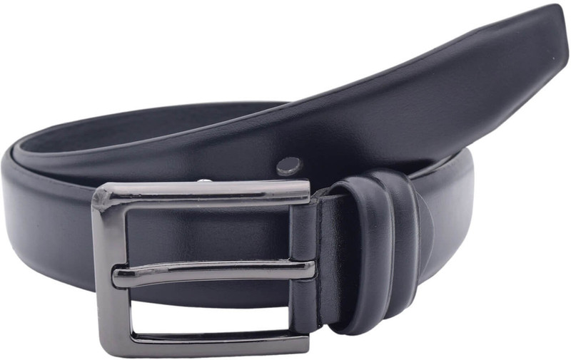 baluchi Men Formal Black Artificial Leather Belt