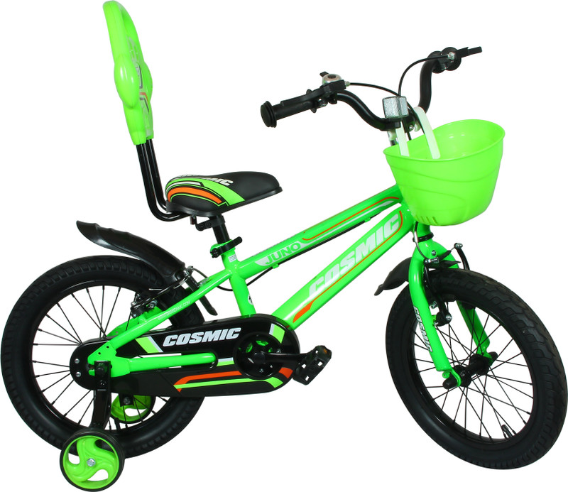 COSMIC JUNO 16 INCH KIDS BICYCLE - BLACK/GREEN 16 T Single Speed Recreation Cycle(Black, Green)