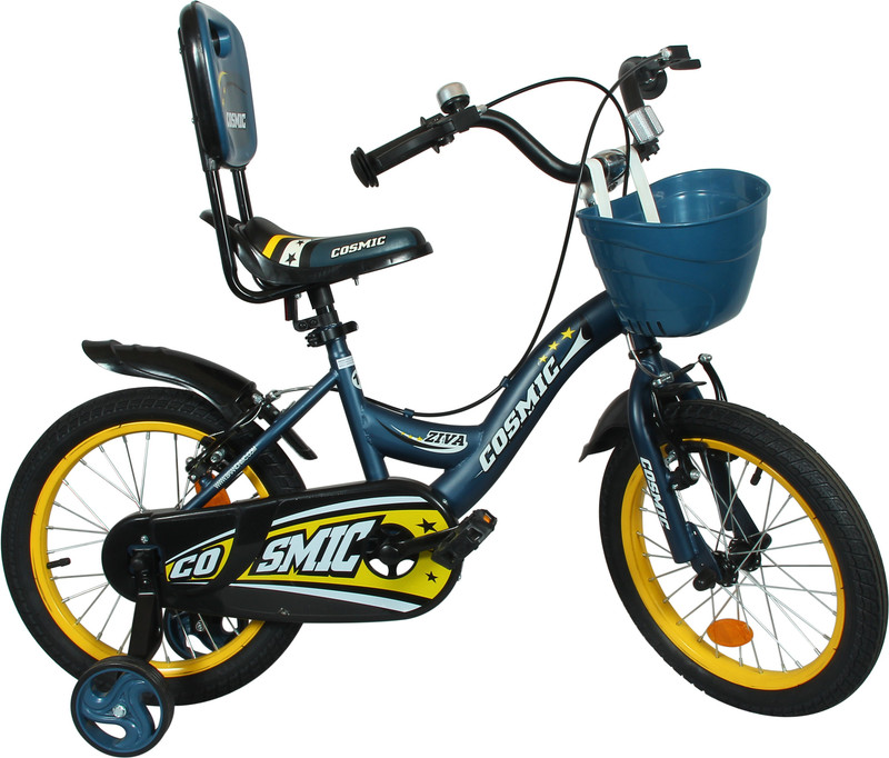 COSMIC ZIVA 16 INCH KIDS BICYCLE - YELLOW/GREY 16 T Single Speed Recreation Cycle(Yellow, Grey)