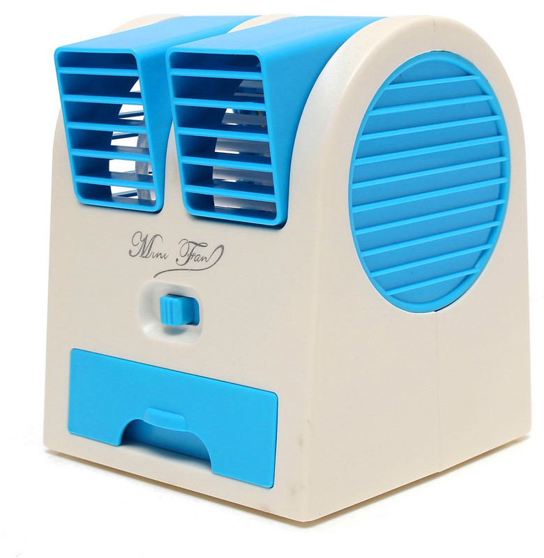 Four Star SMALL AIR FAN 12 Blade Table Fan(Blue, WHITE)