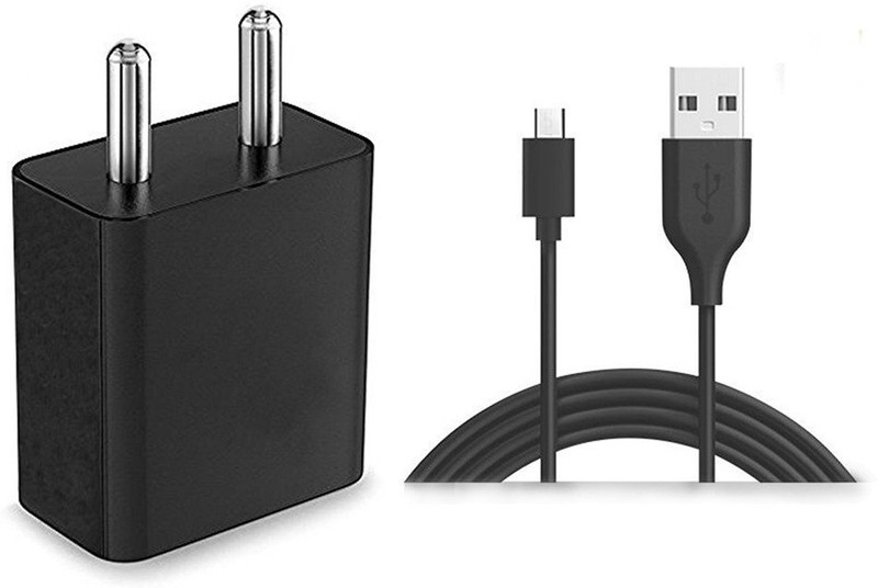 casvo Wall Charger Accessory Combo for 3.1AMP Fast USB Charger & USB Data Cable / Data Transfer For All Smart Phone's & Tablet's (Micro USB Black)(Black)