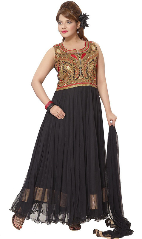 pc chandan cretion Embroidered Kurta, Churidar & Dupatta Set(Stitched)