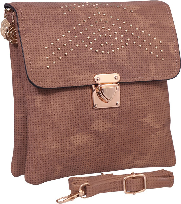 cidky Tan Sling Bag